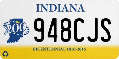 IN license plate 948CJS