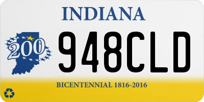IN license plate 948CLD