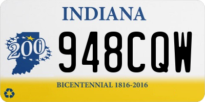 IN license plate 948CQW