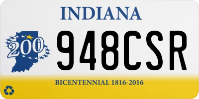 IN license plate 948CSR