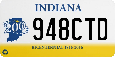 IN license plate 948CTD