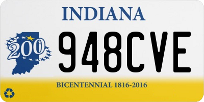 IN license plate 948CVE