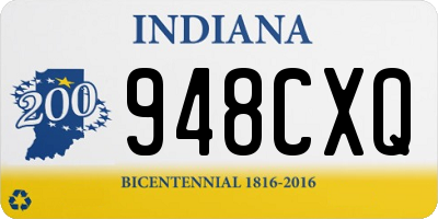 IN license plate 948CXQ