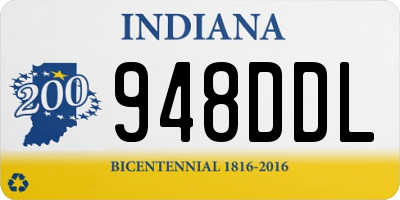 IN license plate 948DDL