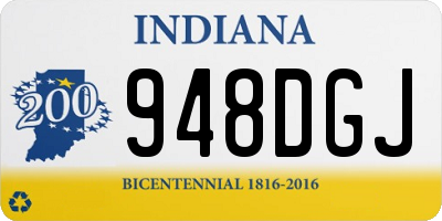IN license plate 948DGJ