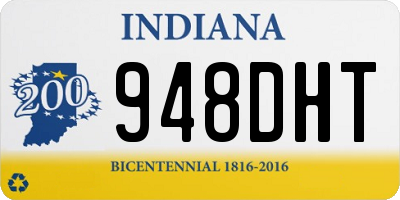IN license plate 948DHT
