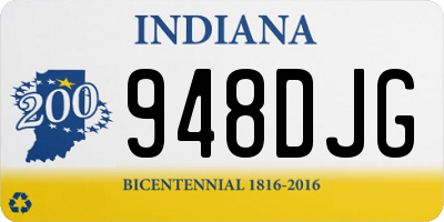 IN license plate 948DJG