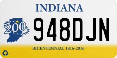 IN license plate 948DJN