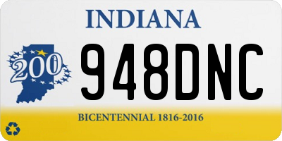 IN license plate 948DNC