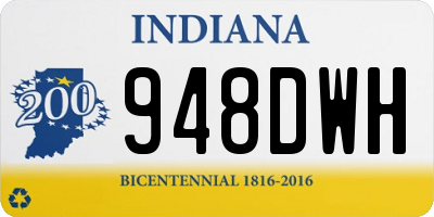 IN license plate 948DWH