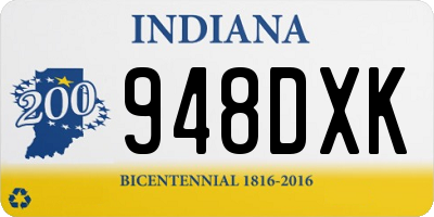 IN license plate 948DXK