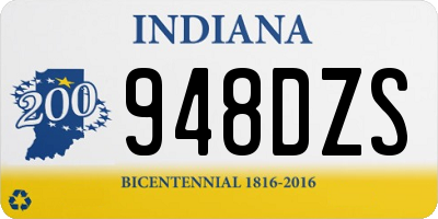 IN license plate 948DZS