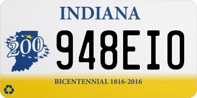 IN license plate 948EIO