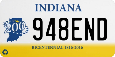 IN license plate 948END
