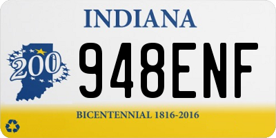 IN license plate 948ENF