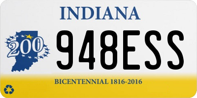 IN license plate 948ESS