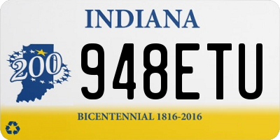 IN license plate 948ETU