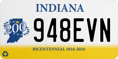 IN license plate 948EVN