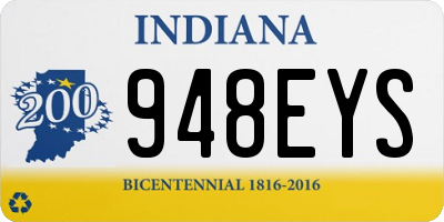 IN license plate 948EYS