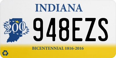IN license plate 948EZS