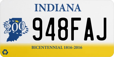 IN license plate 948FAJ