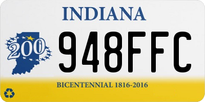 IN license plate 948FFC