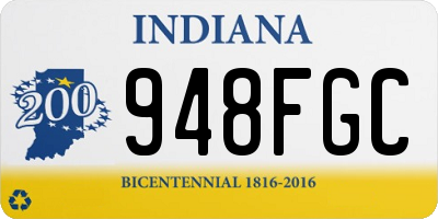 IN license plate 948FGC