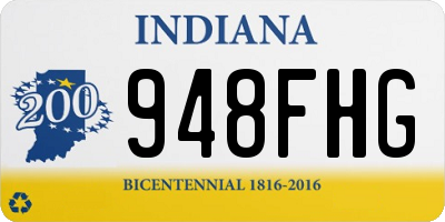 IN license plate 948FHG