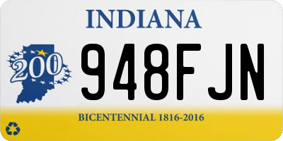 IN license plate 948FJN