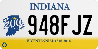IN license plate 948FJZ