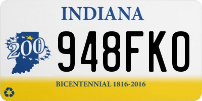 IN license plate 948FKO