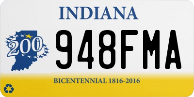 IN license plate 948FMA