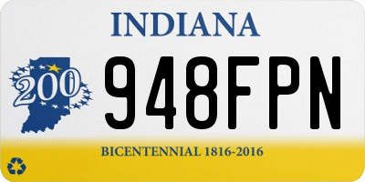 IN license plate 948FPN