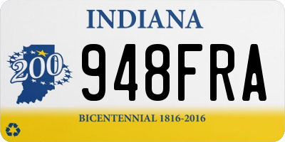 IN license plate 948FRA