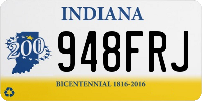 IN license plate 948FRJ