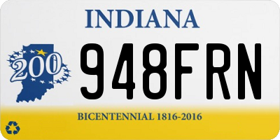 IN license plate 948FRN