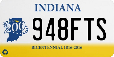 IN license plate 948FTS