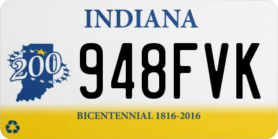 IN license plate 948FVK