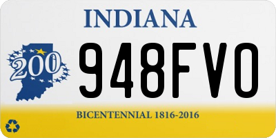 IN license plate 948FVO