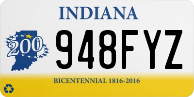 IN license plate 948FYZ