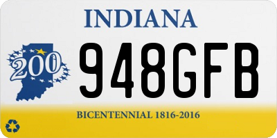 IN license plate 948GFB