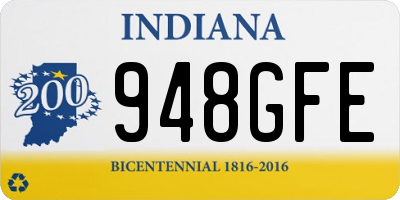 IN license plate 948GFE