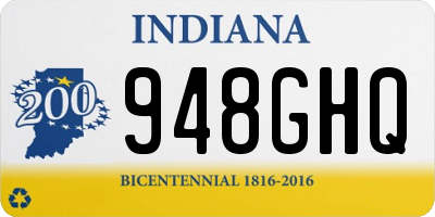 IN license plate 948GHQ