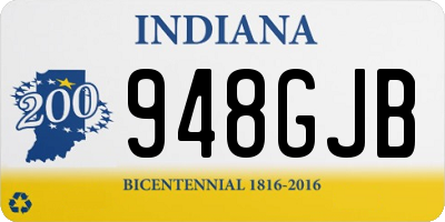 IN license plate 948GJB