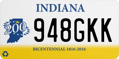 IN license plate 948GKK