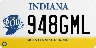 IN license plate 948GML