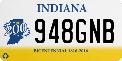 IN license plate 948GNB