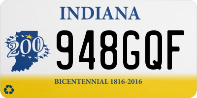 IN license plate 948GQF