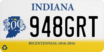 IN license plate 948GRT