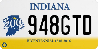 IN license plate 948GTD